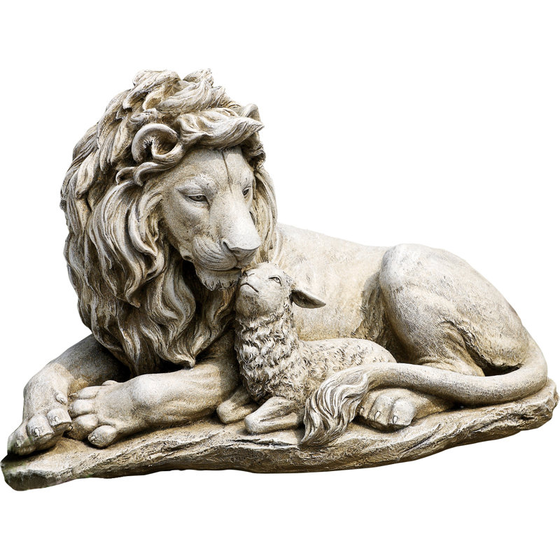 garden lamb statue